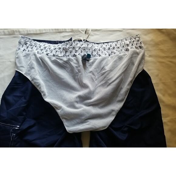 IZOD Men’s Swim Trunks With Pockets Colors Blue Swimsuit Size XL - Picture 11 of 12